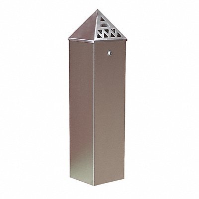 Cigarette Receptacle 1-3/4 gal Silver