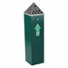 Cigarette Receptacle 1-3/4 gal Green