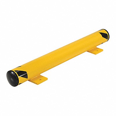 Floor Stop Bollard 4-1/2 Dia Yellow