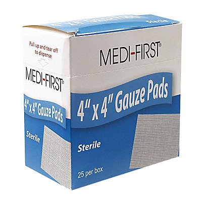 Gauze Pad Sterile 12 Ply Cotton PK25