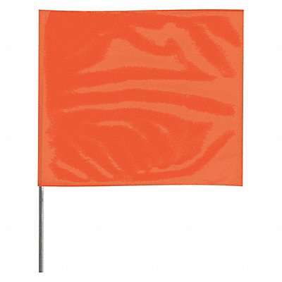 Marking Flag 15  Glo Orange PVC PK100