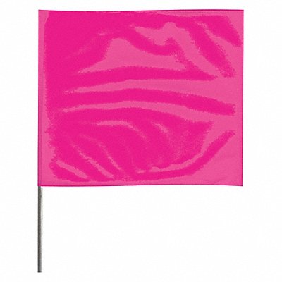 Marking Flag 18  Glo Pink PVC PK100