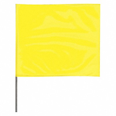 Marking Flag 15  Glo Yellow PVC PK100