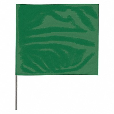 Marking Flag 18  Green PVC PK100