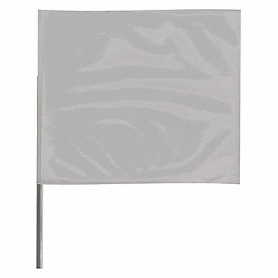 Marking Flag 30  Silver PVC PK100