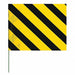 Marking Flag 18 Black/Yellow PVC PK100