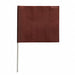 Marking Flag Brown Blank PVC PK100