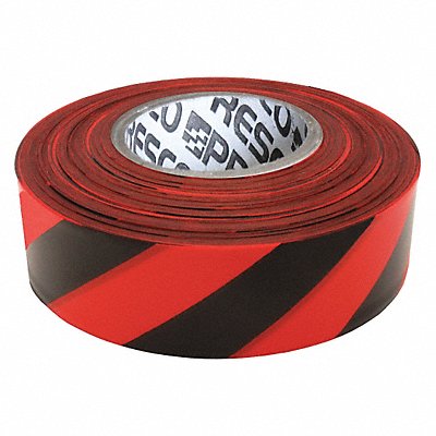 Flagging Tape Red/Black 300ft x 1-3/8 In