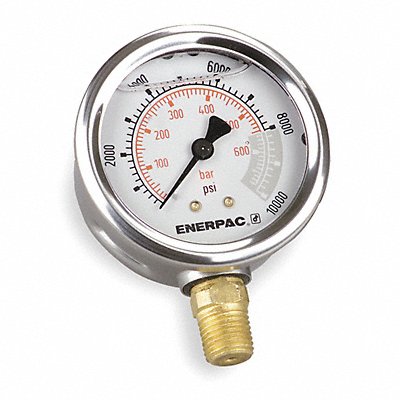 Pressure Gauge 0 to 10000 psi 4 Dial