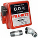 Pump Flow Meter 3-Wheel 3/4 In 5-20 gal.