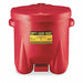 Oily Waste Can 10 gal Poly Red