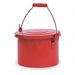 Bench Can 1-1/2Gal. Galvanized Steel Red