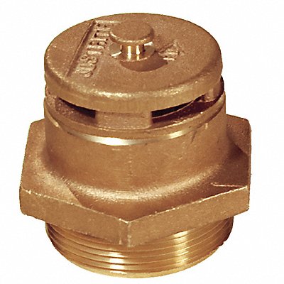 Drum Safety Vent Brass Brown Vertical