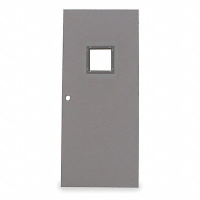 D3687 Metal Door With Glass Type 2 80 x 48 In