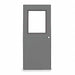 D3654 Half Glass Steel Door 80x30 In 16 ga