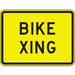 Bike Xing Traffic Sign 18 x 24 