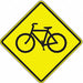 Bike Crossing Traffic Sign 30 x 30 