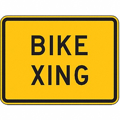 Bike Xing Traffic Sign 18 x 24 