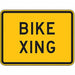 Bike Xing Traffic Sign 18 x 24 