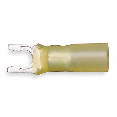 Fork Terminal Lockng #8 Stud Yellow PK25