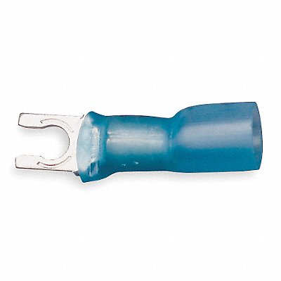 Fork Terminl Lockng 1/4in Stud Blue PK25