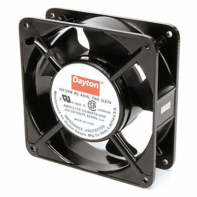 Axial Fan Square 4-11/16 H 107/87 CFM