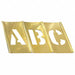 Stencil Set Letters Punctuation Brass