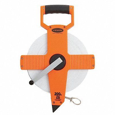 Long Tape Measure 3/8 In x 200 ft Gray