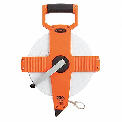 Long Tape Measure 3/8 In x 200 ft Gray