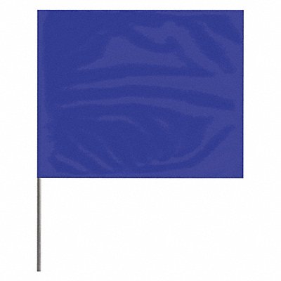 Marking Flag Blue Blank PVC PK100