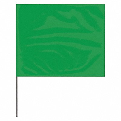 Marking Flag Green Blank PVC PK100