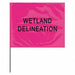 Marking Flag Pink Glo Water PVC PK100