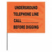 Marking Flag Orange Telephone PVC PK100