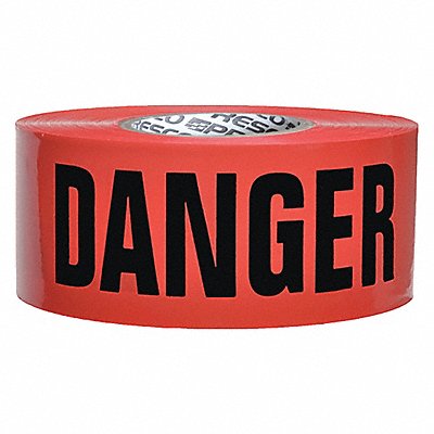 Barricade Tape Red/Black 1000 ft x 3 In