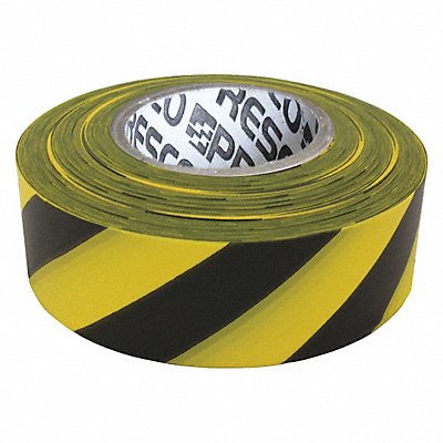 Flagging Tape Yllw/Blk 300 ft x 1-3/8 In