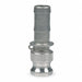 Cam and Groove Adapter 1-1/2 Aluminum