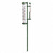 Post Mtd Rain Gauge/Thermometer