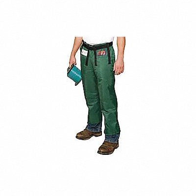 Chain Saw Chaps Green Nylon