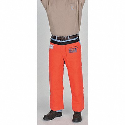 K7368 Chain Saw Chaps Orange Cordura Nylon