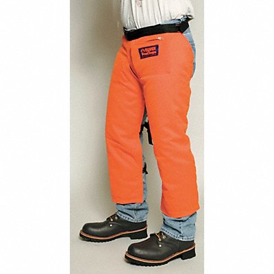 K7368 Chain Saw Chaps 33 in L Orange