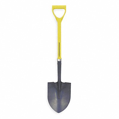 Round Point Shovel 27 in Handle 16 ga.