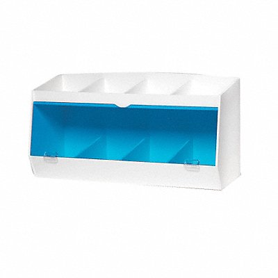 Bin 24 x 16 x 10 in White/Blue