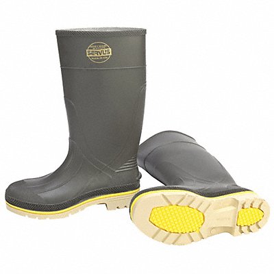 D0379 Rubber Boot Men s 12 Knee Gray PR