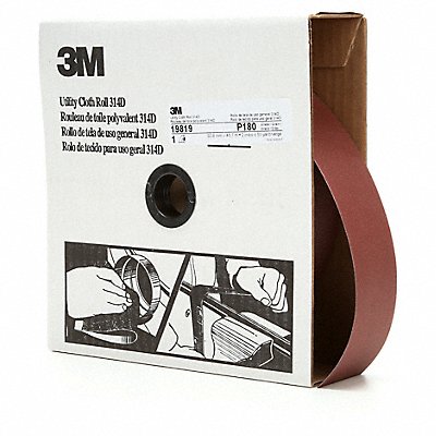 Abrasive Utility Roll Grit P180 Maroon