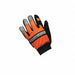 Leather Gloves Hi Vis Orange XL PR