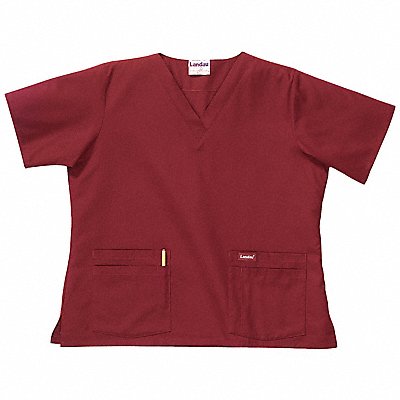 Scrub Shirt XL Wine Womens