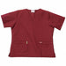 Scrub Shirt M Wine Womens