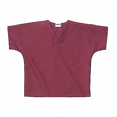 Scrub Shirt L Wine Unisex