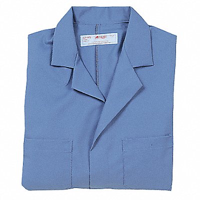 Collared Lab Coat S Blue 43-3/4 in L