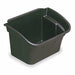 Utility Bin 4 gal Black 17 in W